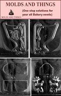 Molds and Things LARGE SLEIGH EX-LARGE Chocolate Candy Mold With Exclusive Chocolate Making Instruction N2