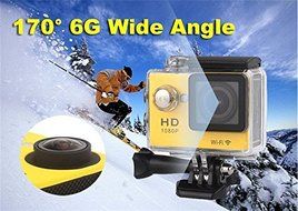 W9 12MP HD 1080P 30fps Sports Camera 2.0 Inch LCD Screen Waterproof Action Camera Mini DV Built-in Wifi