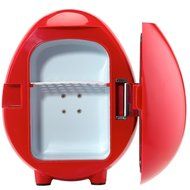 SMAD Personal 6-Can Car Cooler Mini Fridge 4L, Red N2