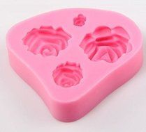 Brand new Mini 3D Silicone Resin Roses Chocolate Mould Cake Decoration Candy Soap Mold Baking Tool Craft Fondant... N4