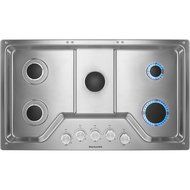 KITCHENAID KCGS350ESS 30" Gas Cooktop with 5 Sealed Burners, 17K BTU Multiflame Burner, Even-Heat 5K BTU Simmer... N2