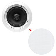 Pyle PDIC80T In-Wall / In-Ceiling Dual 8-inch 2-Way Speaker System, White (Pair) N8