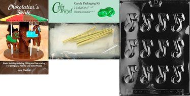 Cybrtrayd J059 Musical Note Chocolate Candy Mold with Exclusive Cybrtrayd Copyrighted Chocolate Molding Instructions N5
