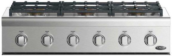 Cooktops 36" Gas Sealed Burner Style Cooktop with 6 Burners in Stainless Steel N3