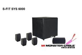 Pinnacle Speakers S-FIT SYS 6000 5.1 Speaker System - Vinyl Black