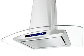 FIREBIRD New 30" European Style island Mount Stainless Steel Range Hood Vent W/Touch Button Control FBGV-P5009-30 N5
