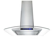 FIREBIRD New 30" European Style island Mount Stainless Steel Range Hood Vent W/Touch Button Control FBGV-P5009-30 N6