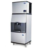 Manitowoc IY-0696N-SFA-291 642 Lb Remote-Cooled Half Cube Ice Machine w/ SFA-291 Hotel Dispenser