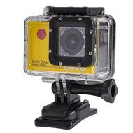 5IVE Waterproof Wifi Action Camera DV 12MP 1080P HD DVR Camcorder + Mounting Accessories &amp; Remote Control (Black) N2