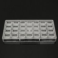 Rectangular Plastic Boxes DIY Chocolate Soap Cake Mold Candy Cookie Pudding Craft Tools N3