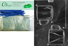 Cybrtrayd D070 Chocolate Candy Mold, 3D Coffee Mug Dads and Moms N3