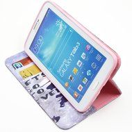 Galaxy Tab 3 7.0 Case, Firefish Kickstand Feature High Quality PU Leather Wallet with Card Slots Damage Resistance... N58