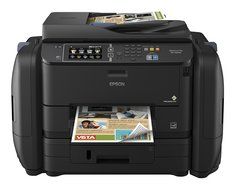 Epson WorkForce Pro WF-R4640 EcoTank Wireless Color All-in-One Supertank Printer with Fax with Ink Bundle