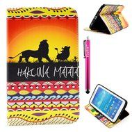 Galaxy Tab 3 7.0 Case, Firefish Kickstand Feature High Quality PU Leather Wallet with Card Slots Damage Resistance... N59