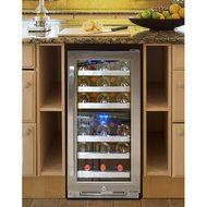 Vinotemp VNTVT-28-2Z-SSDST 28-Bottle Dual-Zone Connoisseur Series Wine Cooler, Stainless Steel