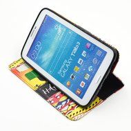 Galaxy Tab 3 7.0 Case, Firefish Kickstand Feature High Quality PU Leather Wallet with Card Slots Damage Resistance... N74