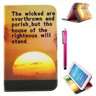Galaxy Tab 3 7.0 Case, Firefish Kickstand Feature High Quality PU Leather Wallet with Card Slots Damage Resistance... N75