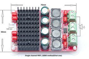 Fengfang 100W Single Channel High Power Amplifier Module 50W+50W TPA3116 Double Track Digital Power Amplifier...
