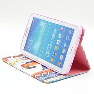 Galaxy Tab 3 7.0 Case, Firefish Kickstand Feature High Quality PU Leather Wallet with Card Slots Damage Resistance... N76