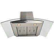 CAVALIERE 36" Wall Mounted Stainless Steel / Glass Kitchen Range Hood 860 CFM AP238-PSD-36 N5