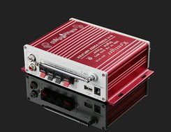 Douk Audio Bluetooth Digital HiFi Stereo Power Amplifier Bass Auto Car Audio Amp USB MP3 FM (Blue) N8