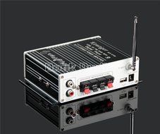 Douk Audio Bluetooth Digital HiFi Stereo Power Amplifier Bass Auto Car Audio Amp USB MP3 FM (Blue) N9