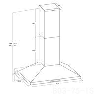 AKDY 30" Modern Kitchen Stainless Steel Island Mount Quiet Noise Reduce Design Cooking Fan Touch Control Range... N5