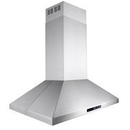 AKDY 30" Modern Kitchen Stainless Steel Island Mount Quiet Noise Reduce Design Cooking Fan Touch Control Range... N6