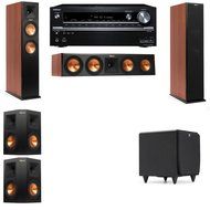 Klipsch RP-280F Tower Speakers CH-SDS12-5.1-Onkyo TX-NR838