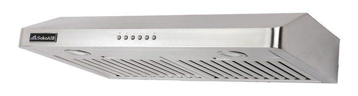 SokoAir SK-UD085 STAINLESS STEEL UNDER CABINET RANGE HOOD 36" N2