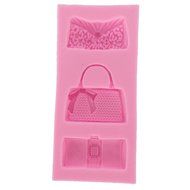 Funshowcase Designer Handbag Clutch Bags and Purses Silicone Candy Mold for Cake Decoration, Cupcake Decorate,... N3