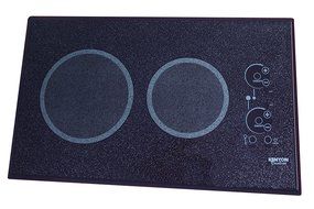 Kenyon B41540L 6-1/2 and 8-Inch Lite-Touch Q 2-Burner Cooktop with Landscape Mounting Touch Control, 120-volt,...