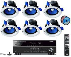 Yamaha 3D-Ready 5.1-Channel 500 Watts Digital Home Theater Audio Video Receiver with 4K pass-through, HD Audio... N6