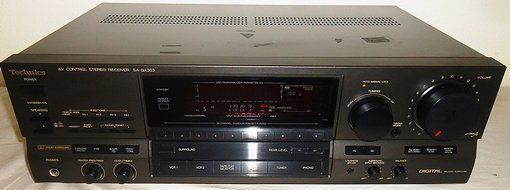 Technics SA-GX303 AV Audio Video Control Center Stereo Receiver Complete with Remote, Antenna, Av Cables and Online... N7