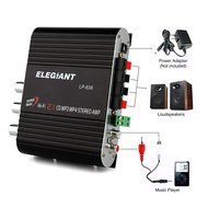 ELEGIANT 200W 12V Mini Hi-Fi Amplifier Booster Radio MP3 Stereo with Power Adapter for Car Motorcycle Home Black... N16