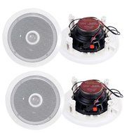 Pyle PDIC6 6.5-Inch 250W Round Wall/Ceiling Home Speakers (Pair) N2