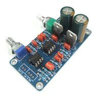 RioRand&reg; 5W low Profile Amplified Subs Woofer Low-pass Filter Subwoofer Frequency Circuit Board NE5532 Op-amp...