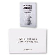 Acoustic Audio IW191 In Wall 5 Speaker Set 2 Way Home Theater 1000W IW191-5S N2