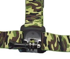 ProGear Camo Adjustable Strap Head Mount With Anti-Slide For GoPro Hero 4/3+/3/2/1