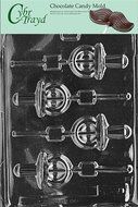 Cybrtrayd B036 Pacifier Lolly Chocolate Candy Mold with Exclusive Cybrtrayd Copyrighted Chocolate Molding Instructions