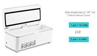SSS/S1 Portable insulin Cooler Box Drug small refrigerator Refrigerated Box Drug Reefer Car refrigerator (Model...