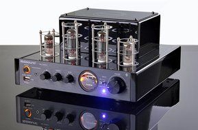Nobsound MS-10D MKII Hybird Tube Amplifier with Bluetooth/USB/Headphone for Hi-Fi (Black) N6