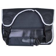 (2-Pack) 15 Saddlebag Notebook Carrying Case w/Adjustable Shoulder Strap - Fits up to 15 (Black w/Gray Trim) consumer...