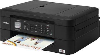 Brother - MFC-J485DW Wireless All-In-One Printer - Black
