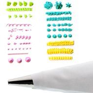 Reusable Cake Decorating Icing Supplies- Piping Pastry Bag (18&quot;) and Tip Set- 24 Pieces with Storage Box N2