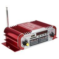 Mini Amplifier, ELEGIANT HiFi Digital Super Bass Stereo Audio Amplifier Support USB / SD / MMC Card Built-in FM... N7