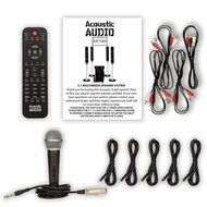 Acoustic Audio AAT1000 Tower 5.1 Speaker System with Mic Powered Sub and 5 Extension Cables