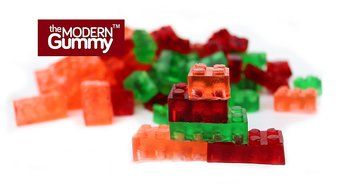 New STACKING 50 Cavity Building Block Candy Mold + Base Plate Style LID + Figure Mold + Dropper + Recipe PDF by...