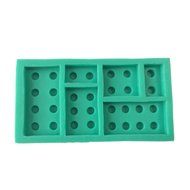 Yunko Building Bricks Shape Cake Decorating Fondant Silicone Mold Chocolate Candy Cupcake Mold