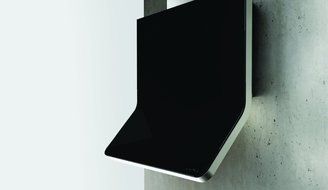 Zephyr 36W in. Horizon Wall Mounted Range Hood with Black Glass